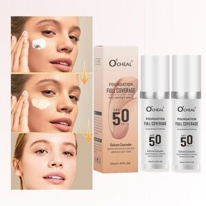 2x SPF50 All-in-one foundation ,Flawless Color Changing Foundation Sunscreen